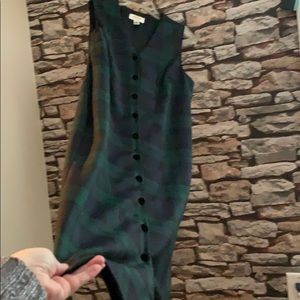 Talbots Petites Sz 10 Plaid Button Down Jumper